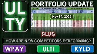 ULTY Portfolio Update | Nov 14, 2025 | Review Performance of WPAY, ULTI, & KYLD