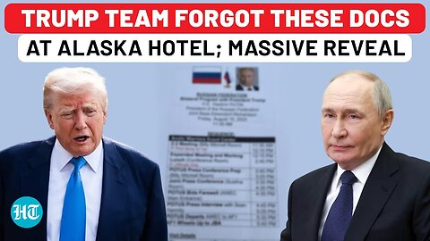 Blunder By Team Trump After Putin Summit? 8 Pages ‘Sensitive Info’ Left At Alaska Hotel | Report