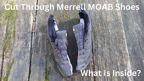 Merrell Moab Shoes Cut Through - What Is Inside?