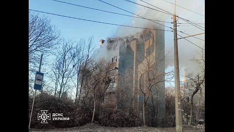 Zelensky: In Ternopil, nine-story residential buildings were hit, fires broke out.