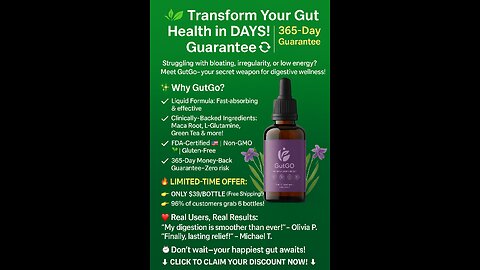 GutGo™ – Fast, Natural Relief from Bloating & Digestive Issues