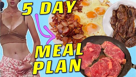 5-day Simple Carnivore Keto Meal Plan- Burn Fat Lose Weight- What We Eat In a Week