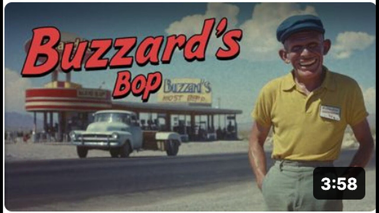 "Buzzard's Bop: AI-Created 1950s Absurd yet Entertaining TV Commercial"