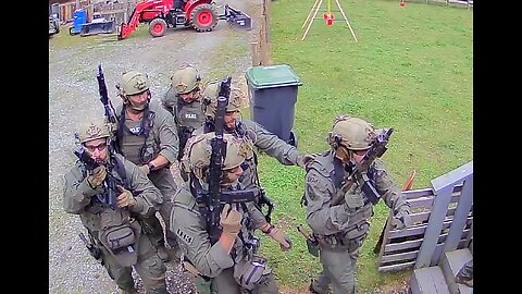 Law Enforcement Serving an Illegal Warrant on My House - Raw Security Camera Video