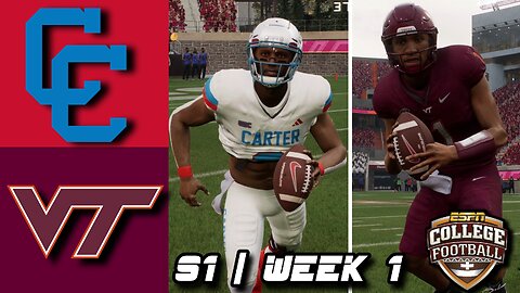 Dallas Carter Dynasty CFB 25 PC | Vs Virginia Tech S1 | WEEK 1