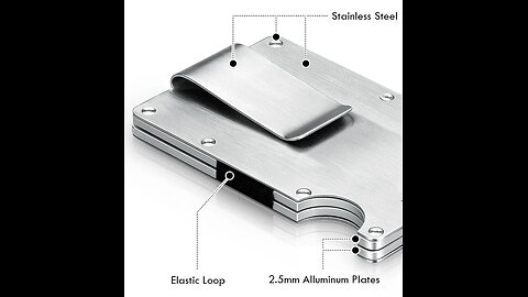 Beautifully and Securely Engineered Aluminum Wallet & Card Holder
