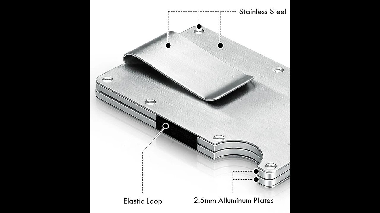 Beautifully and Securely Engineered Aluminum Wallet & Card Holder