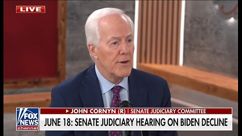 Sen John Cornyn: Biden's Decline Is About A Constitutional Crisis
