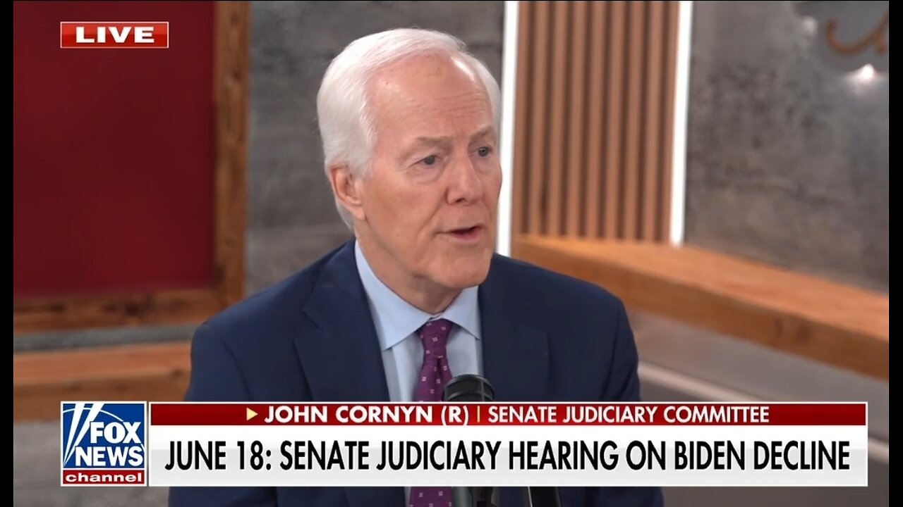 Sen John Cornyn: Biden's Decline Is About A Constitutional Crisis