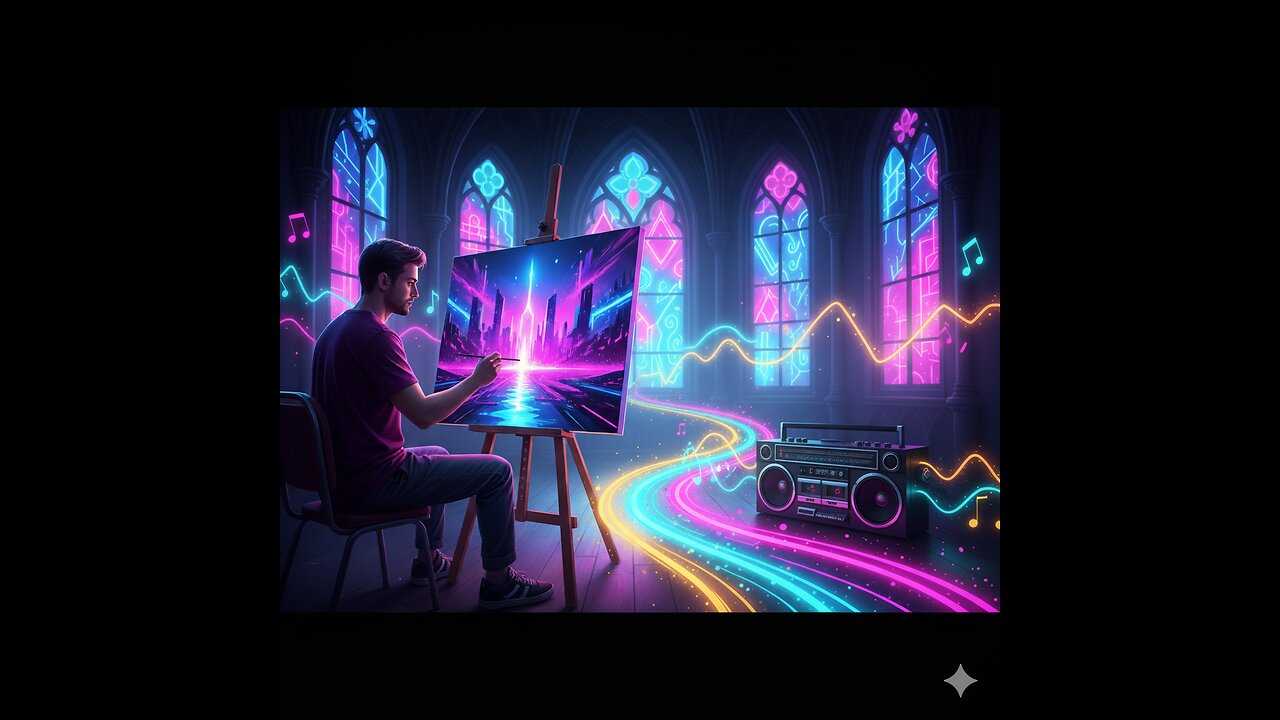 Retro Music And Painting pt1