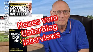 Neu im UnterBlog | 270.000 Abos | Interviews | Neues Buch im Mai