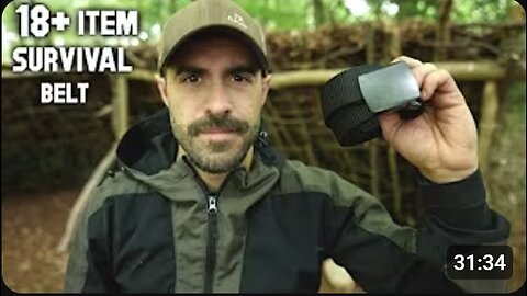 Solo Bushcraft with Survival Belt 🔪🔥 18-Item Kit Tested in the Wild! 🏕️🌲