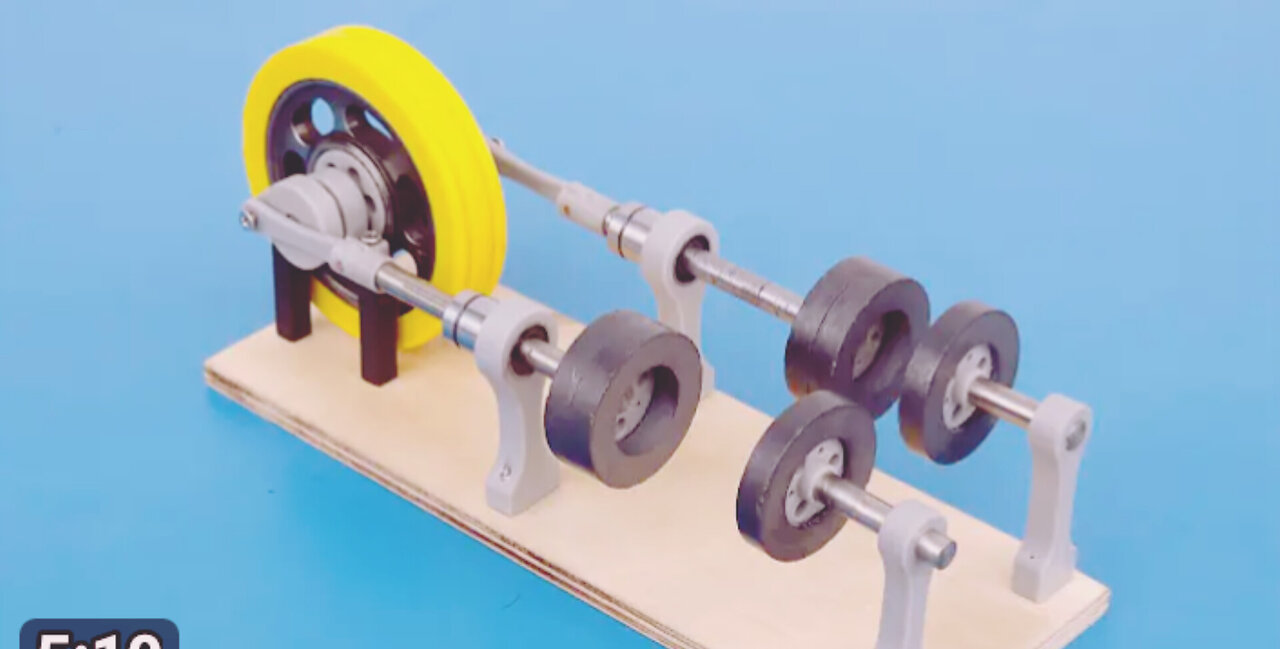 DIY Twin Magnet Flywheel Engine for Re...
