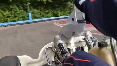 Just how fast can a pro driver go in a go-kart? #karting