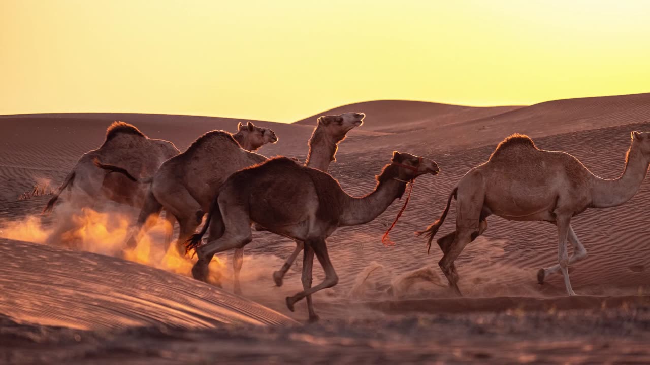 Running on Brown Sand by Mo Eid | 4K Screensaver for TV Frame