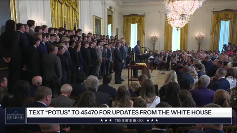President Trump Participates in a Visit with the LSU and LSU Shreveport Baseball Champions