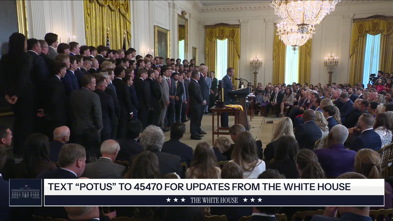 President Trump Participates in a Visit with the LSU and LSU Shreveport Baseball Champions