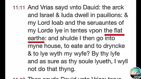 The William Tyndale Matthew's Bible 'Flat Earth' vs King James KJV 'Open Fields' -- Flat Out Truth