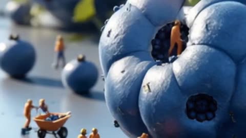 Tiny Workers vs Giant Blueberries 🍇 | Miniature World Adventures