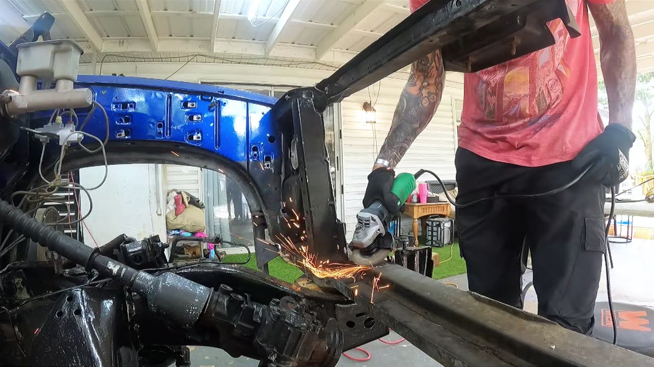 Weight Reduction Madness! Chopping Up the Front End of My OBS Chevy C1500 Drag Truck
