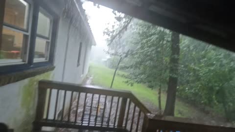 Monsoon rain for 15 minutes in Barbecue Township, NC - July 8, 2025