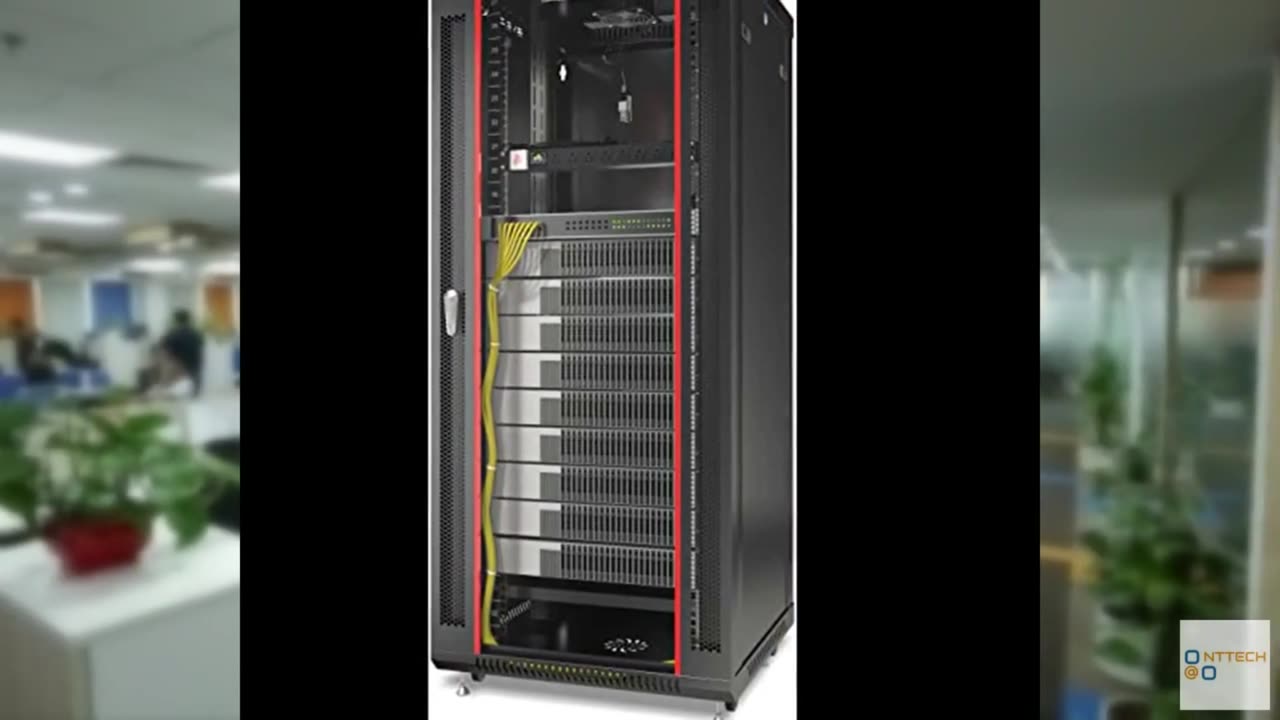 Network Data Cabinet - 27U Rack Mount - Wall Mount IT Rack - Locking - Server Ra