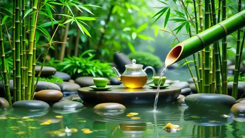 Spa Beautiful Piano Music 🌿 Relaxing Music, Nature Sounds, Relieves Stress Music, Calming music