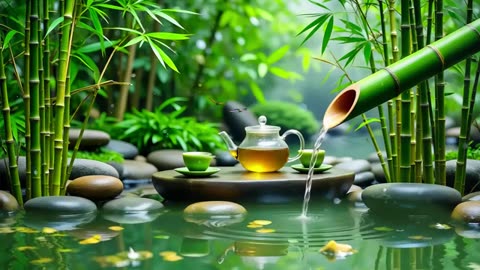Spa Beautiful Piano Music 🌿 Relaxing Music, Nature Sounds, Relieves Stress Music, Calming music