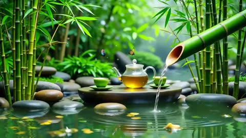 Spa Beautiful Piano Music 🌿 Relaxing Music, Nature Sounds, Relieves Stress Music, Calming music