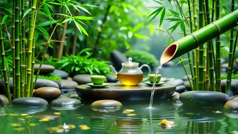 Spa Beautiful Piano Music 🌿 Relaxing Music, Nature Sounds, Relieves Stress Music, Calming music