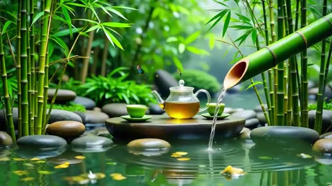 Spa Beautiful Piano Music 🌿 Relaxing Music, Nature Sounds, Relieves Stress Music, Calming music