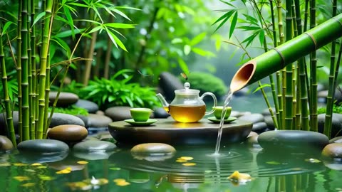 Spa Beautiful Piano Music 🌿 Relaxing Music, Nature Sounds, Relieves Stress Music, Calming music