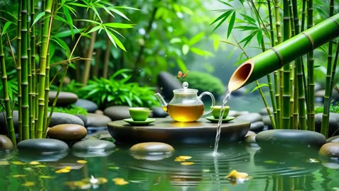 Spa Beautiful Piano Music 🌿 Relaxing Music, Nature Sounds, Relieves Stress Music, Calming music