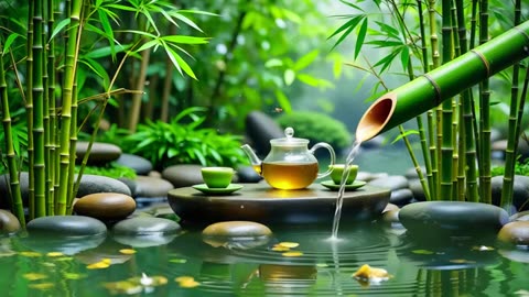 Spa Beautiful Piano Music 🌿 Relaxing Music, Nature Sounds, Relieves Stress Music, Calming music