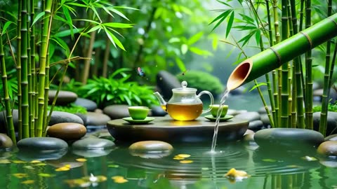 Spa Beautiful Piano Music 🌿 Relaxing Music, Nature Sounds, Relieves Stress Music, Calming music