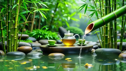 Spa Beautiful Piano Music 🌿 Relaxing Music, Nature Sounds, Relieves Stress Music, Calming music