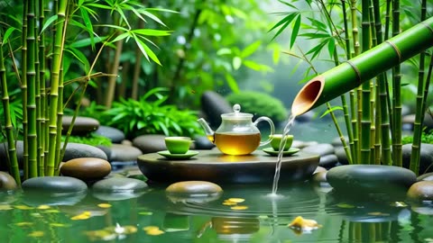 Spa Beautiful Piano Music 🌿 Relaxing Music, Nature Sounds, Relieves Stress Music, Calming music