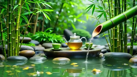 Spa Beautiful Piano Music 🌿 Relaxing Music, Nature Sounds, Relieves Stress Music, Calming music
