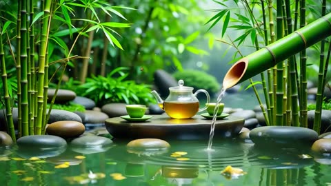Spa Beautiful Piano Music 🌿 Relaxing Music, Nature Sounds, Relieves Stress Music, Calming music