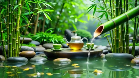 Spa Beautiful Piano Music 🌿 Relaxing Music, Nature Sounds, Relieves Stress Music, Calming music