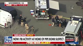 FBI at the home of J6 pipe bomb suspect, Brian Cole.