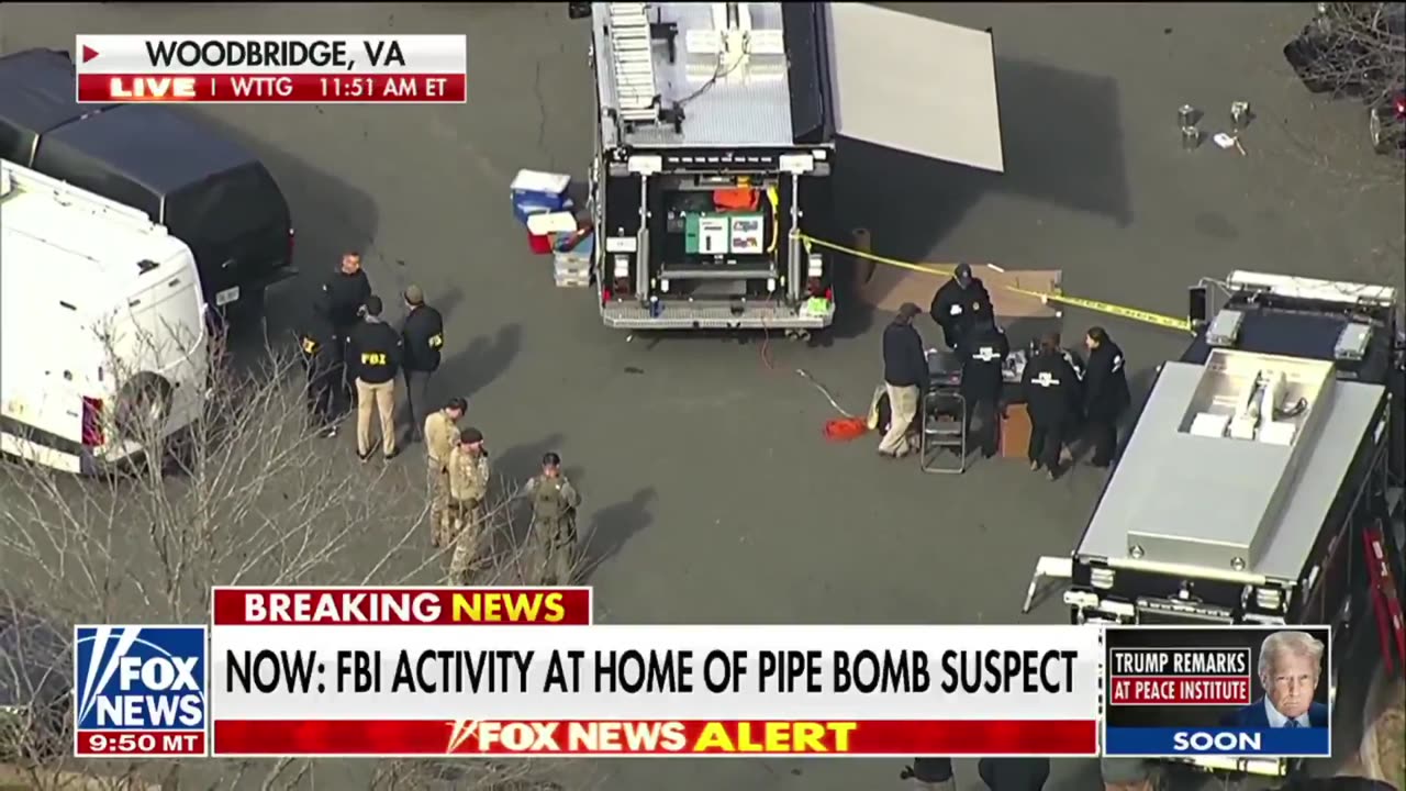FBI at the home of J6 pipe bomb suspect, Brian Cole.