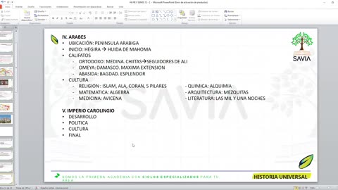 SAVIA REPASO 2025 - 2 | Semana 03 | H. Universal
