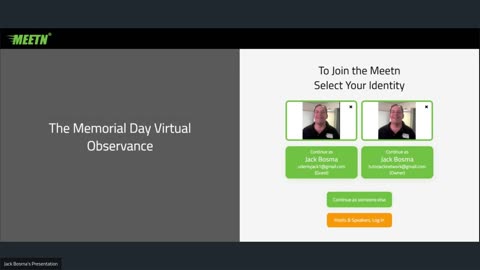 The Memorial Day Virtual Observance