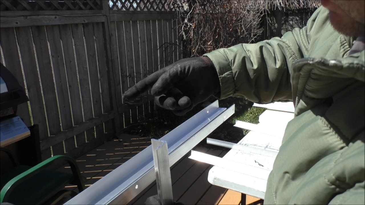Preparing Vertical Solar Panel Rack Pieces