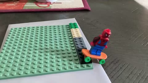 Spidey Skateboard #stopmotionanimation #animation #llamaking #lego