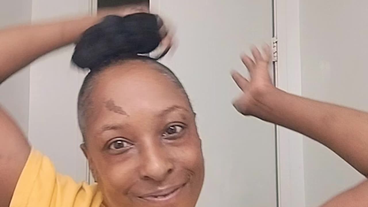 10 minute quick braid updo on 4c hair