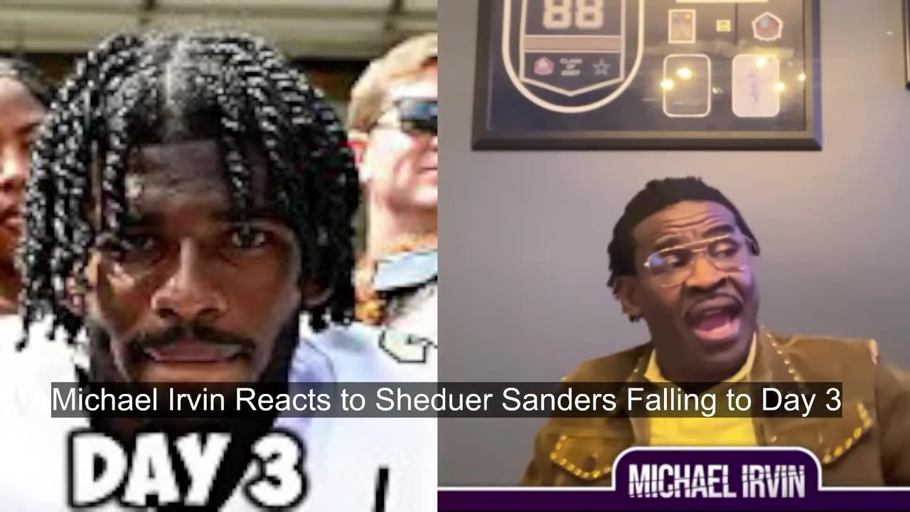 Michael Irvin in shock and disbelief after Shedeur Sanders goes undrafted “I’m hurting for him.”