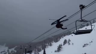 😂🤸‍♂️ This Backflip on a Chair Lift Ends in Instant Regret! | FunFM