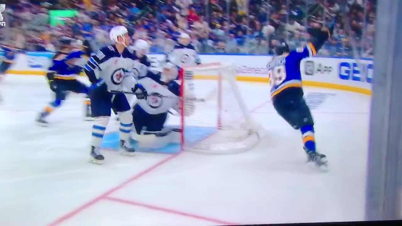 Blues LW #89 Pavel Buchnevich 🥅(1)🏒Batted Goal